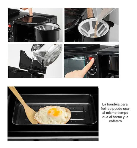 Equipo multifunción 3 en 1 para desayuno completo