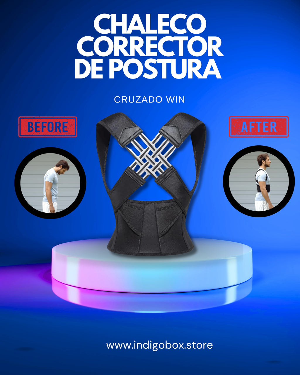 Chaleco Corrector De Postura Cruzado win